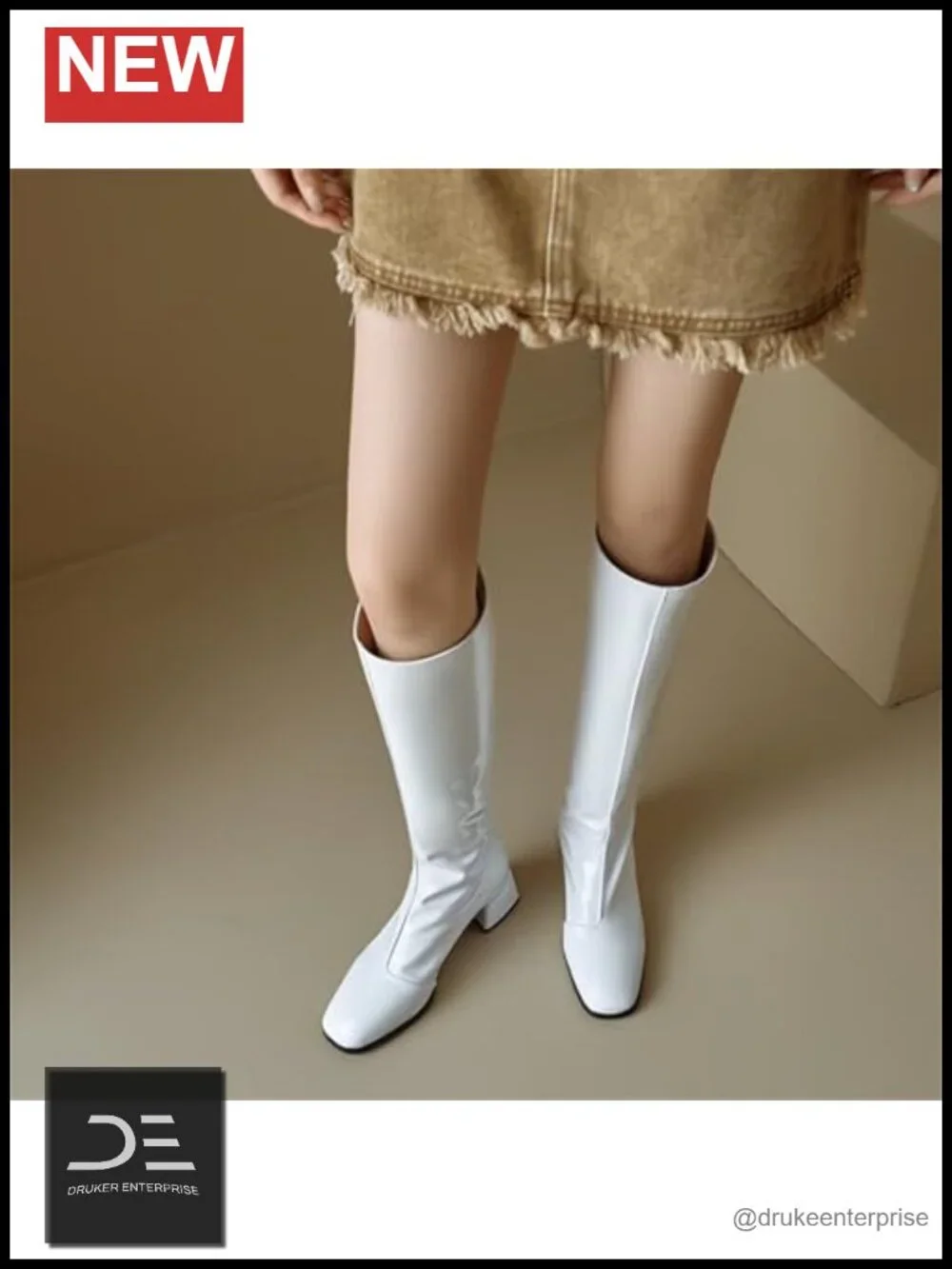 Women's Over Knee High Boots Chunky Low Heel Square Toe Tall Fall Winter Long